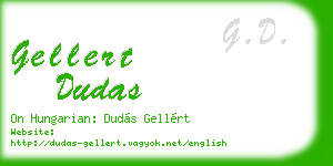 gellert dudas business card